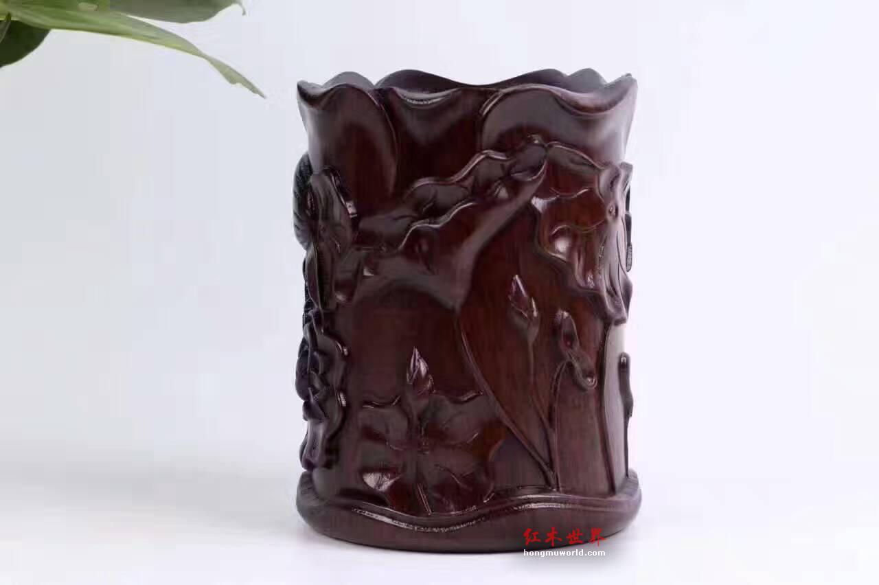 黑檀荷花文房四宝 展示文化底蕴送礼首选-2