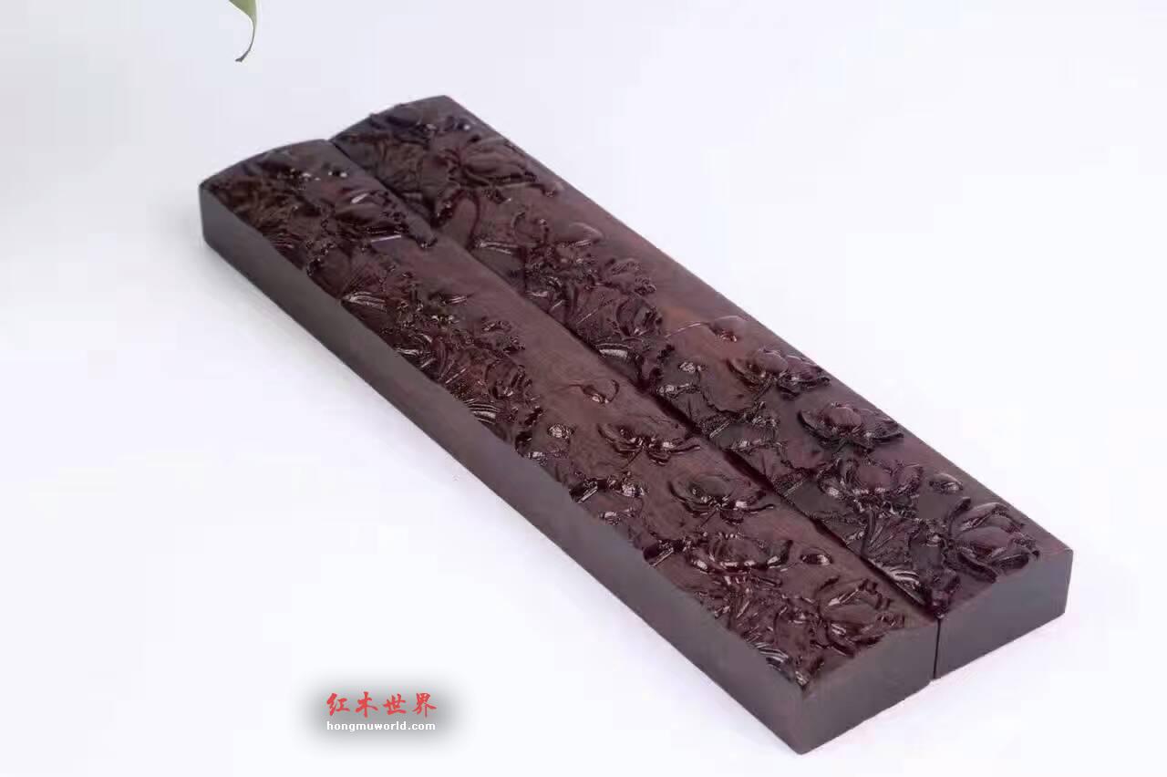 黑檀荷花文房四宝 展示文化底蕴送礼首选-7