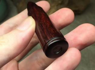 小叶紫檀弹头 老料带金星全品无瑕疵