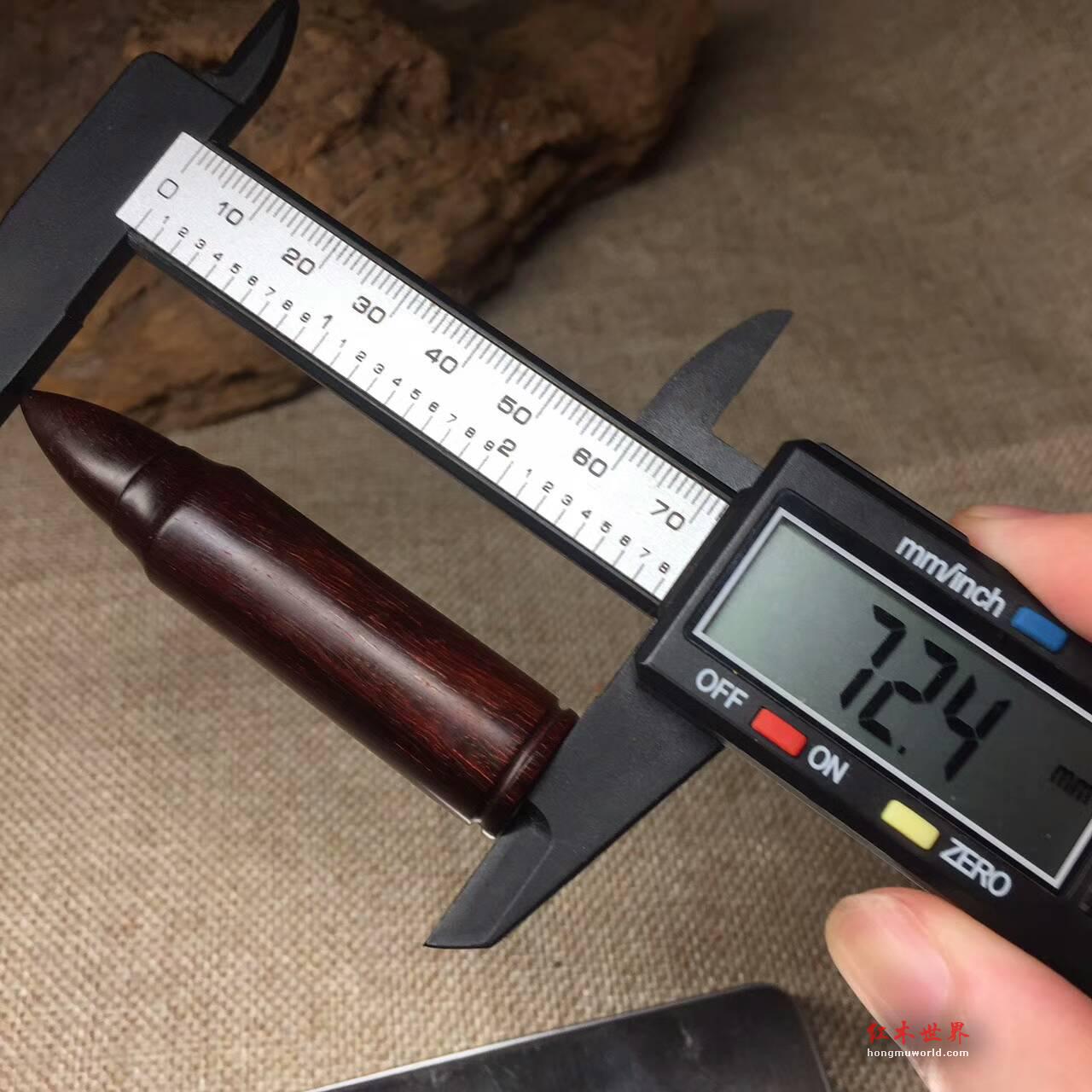 小叶紫檀弹头 老料带金星全品无瑕疵-7