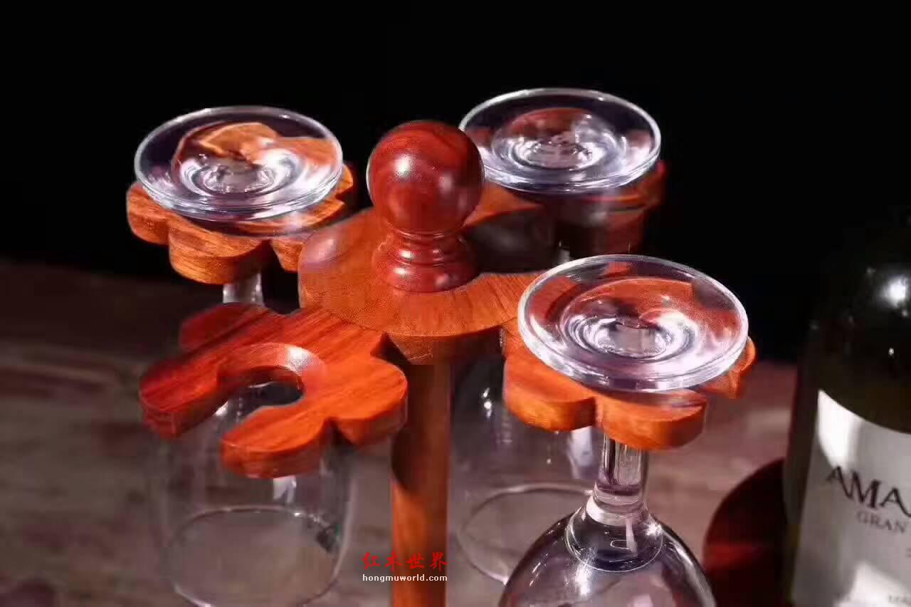 缅甸花梨酒架 实用又有品味 酒吧百搭装饰-7