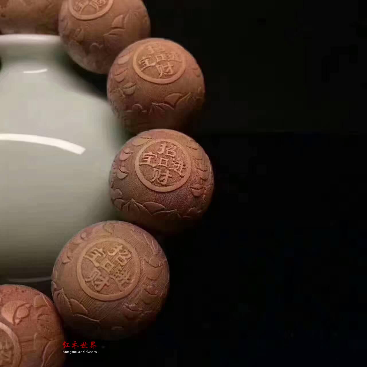 老山檀香2.0《招财进宝》手串 纯正老山檀香老料香味醇厚-5
