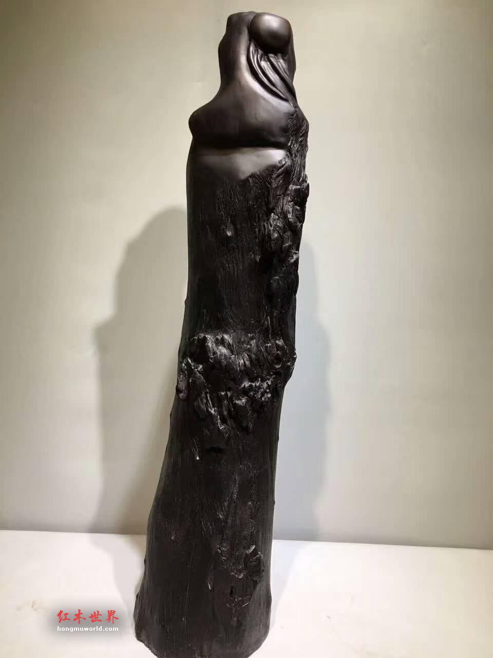 难得好木雕刻作品《孔子》 阴沉红椿木手工雕刻寓意好-8