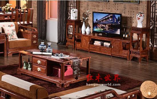 电视柜也有红木材质的，那么选择红木电视柜好吗?-2