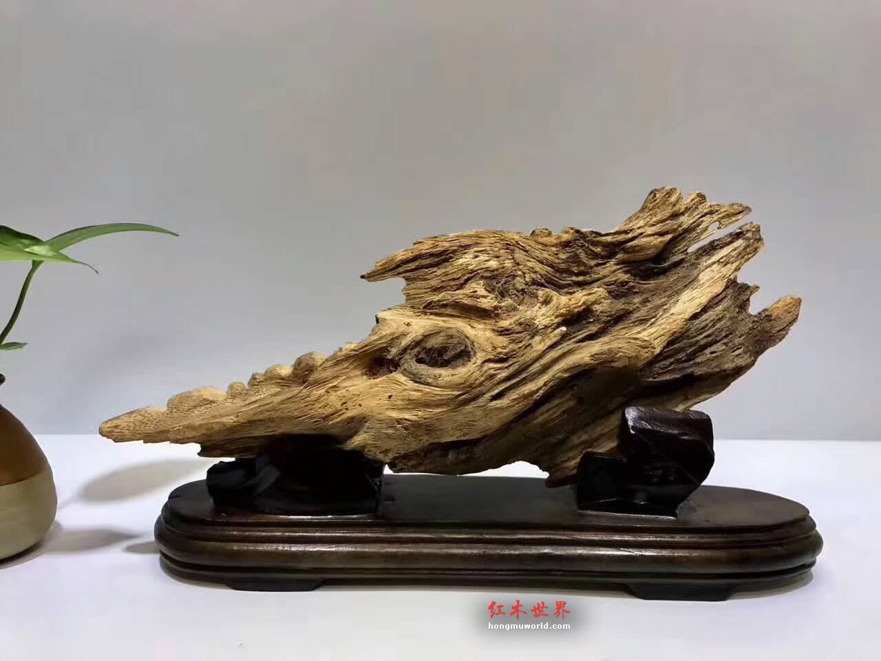 印尼天然马尼捞沉香雕件《溪山行旅图》难得精品-6