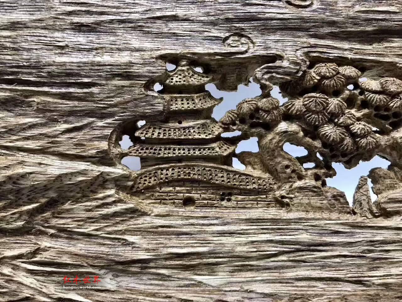 印尼马尼捞沉香手工艺品《听松》材质名贵设计精巧意境悠远-4