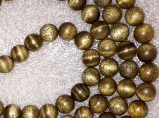 金丝楠小叶桢楠老料108颗手串 黑金底色沉稳静谧