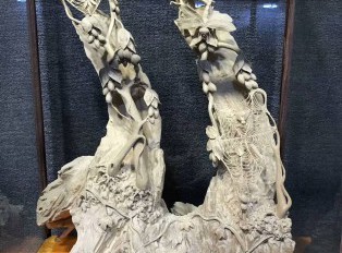 黄杨木手工雕刻工艺品《硕果累累》精雕无拼接栩栩如生