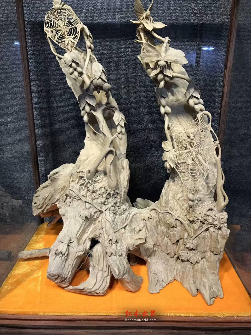 黄杨木手工雕刻工艺品《硕果累累》精雕无拼接栩栩如生-5