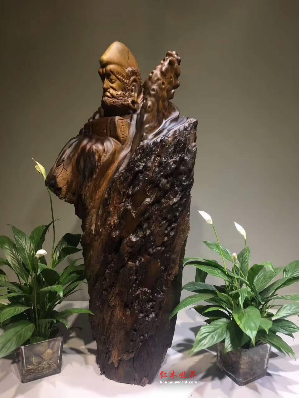 楠木根雕摆件《达摩》造型独特个性镇宅保平安-2