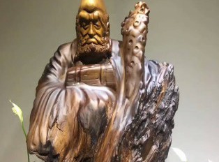 楠木根雕摆件《达摩》造型独特个性镇宅保平安