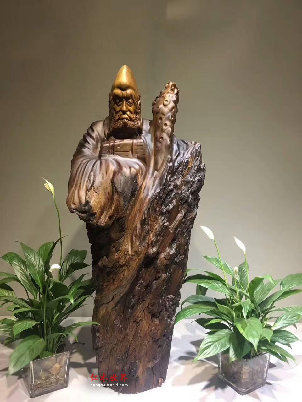 楠木根雕摆件《达摩》造型独特个性镇宅保平安-3