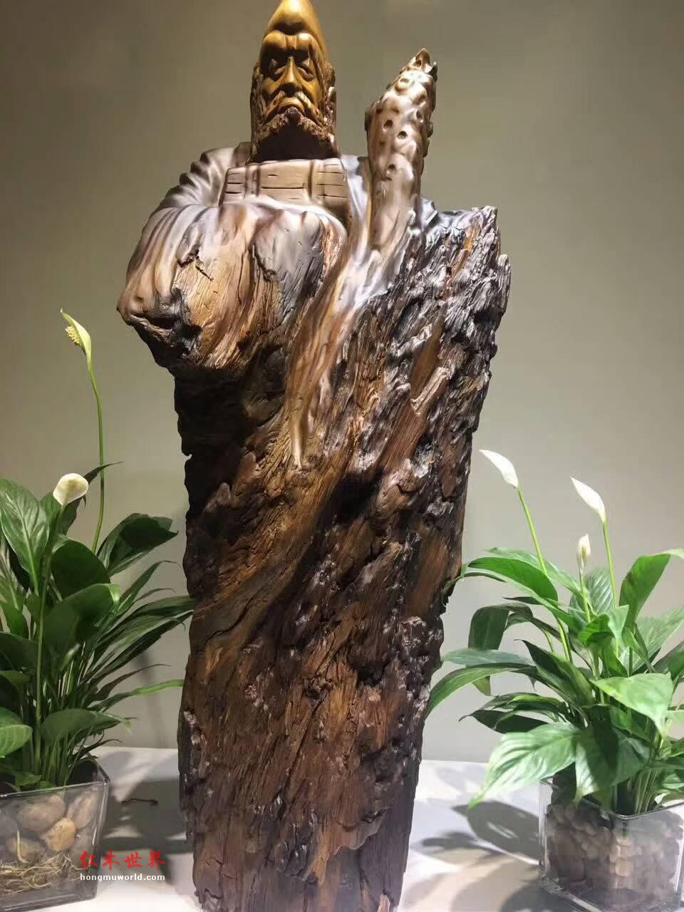 楠木根雕摆件《达摩》造型独特个性镇宅保平安-5