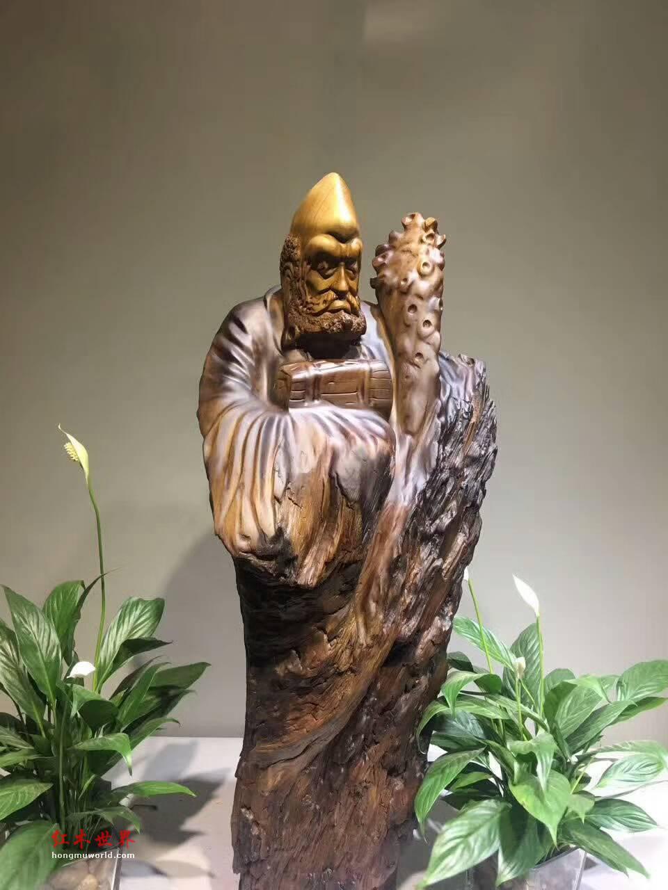 楠木根雕摆件《达摩》造型独特个性镇宅保平安-9