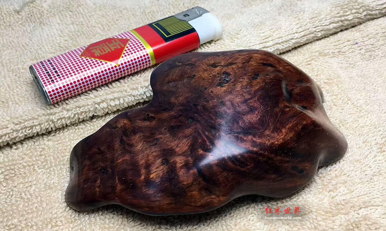 海南黄花梨紫油梨香插 荷花造型千年老料古朴大气-6