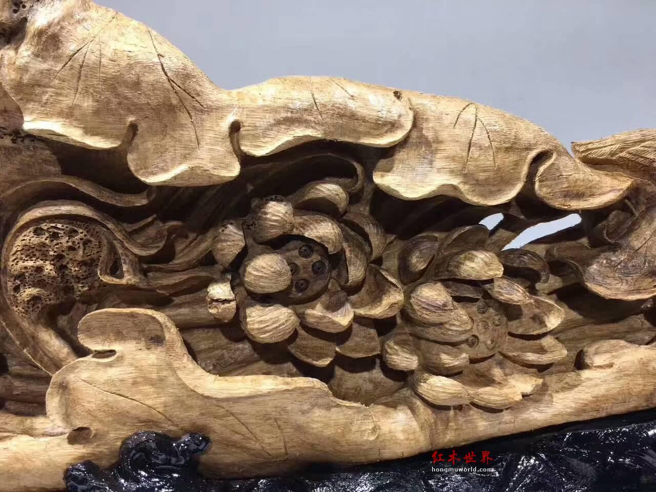 印尼天然野生沉香工艺品《一路连科》 大气饱满雕工精湛富有油性-9