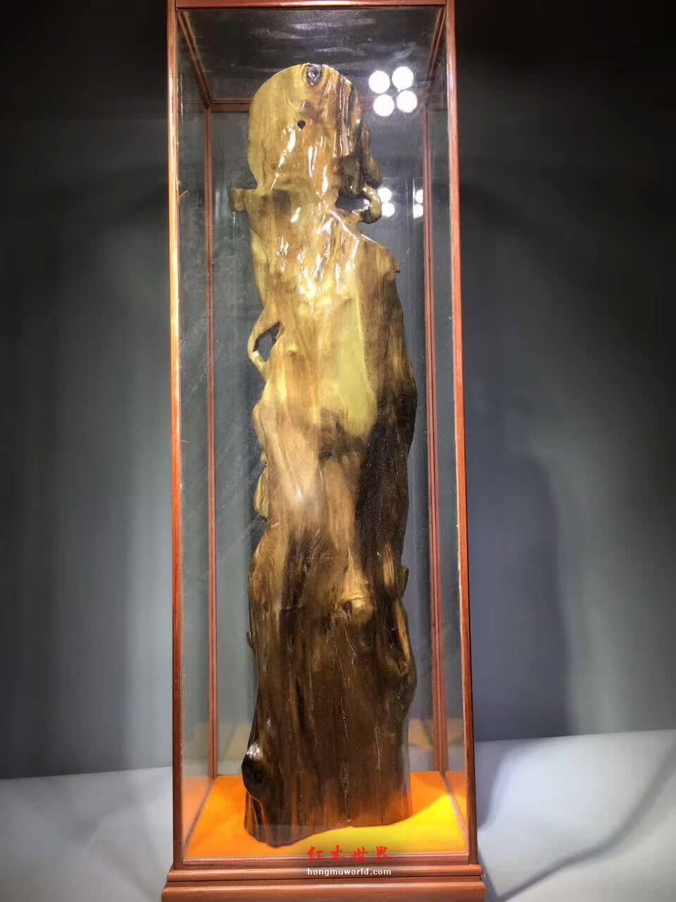小叶桢楠阴沉木《财神爷》摆件 精致雕工大气迎财-8