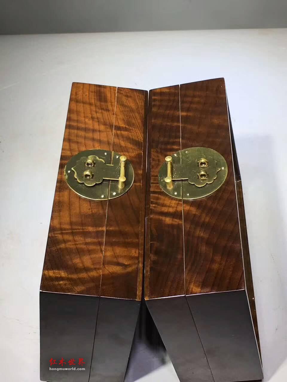完美小叶金丝楠阴沉木老料收纳盒 送女友的特别礼物-8