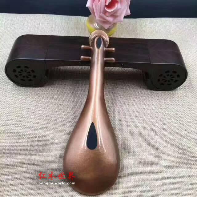 红木材质古典古琴音响香器 创意文化礼品有格调-2