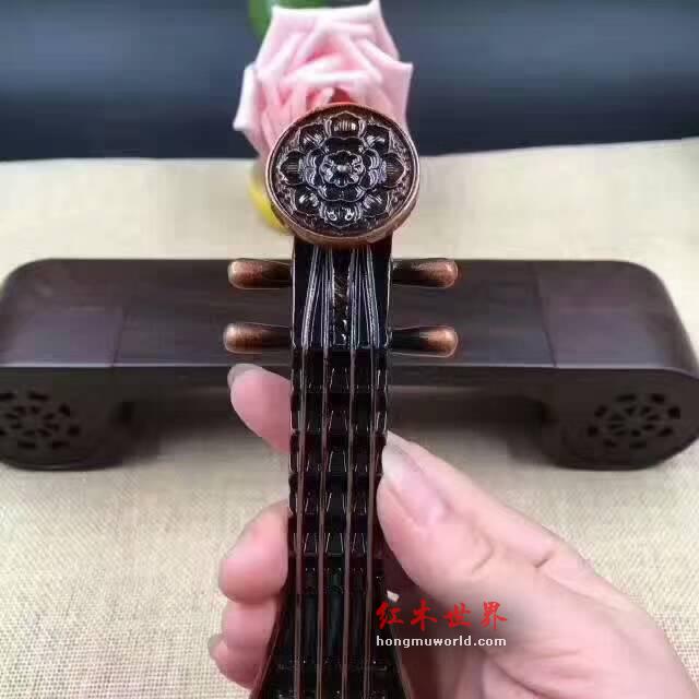 红木材质古典古琴音响香器 创意文化礼品有格调-5