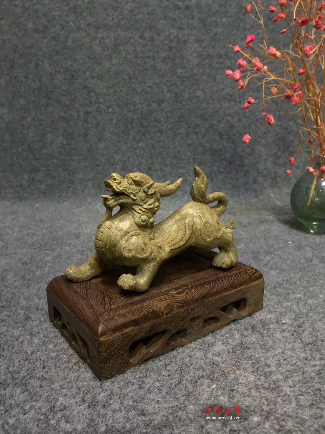 印尼野生天然沉香雕件《招财貔貅》细致精美送礼佳品-1