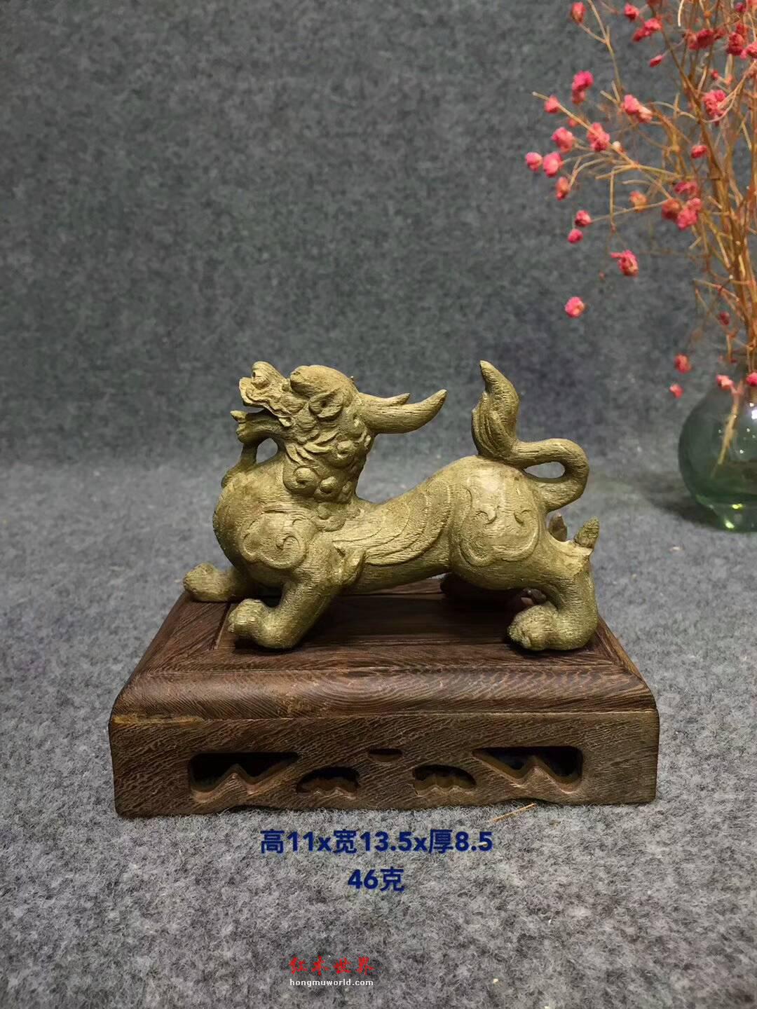 印尼野生天然沉香雕件《招财貔貅》细致精美送礼佳品-3