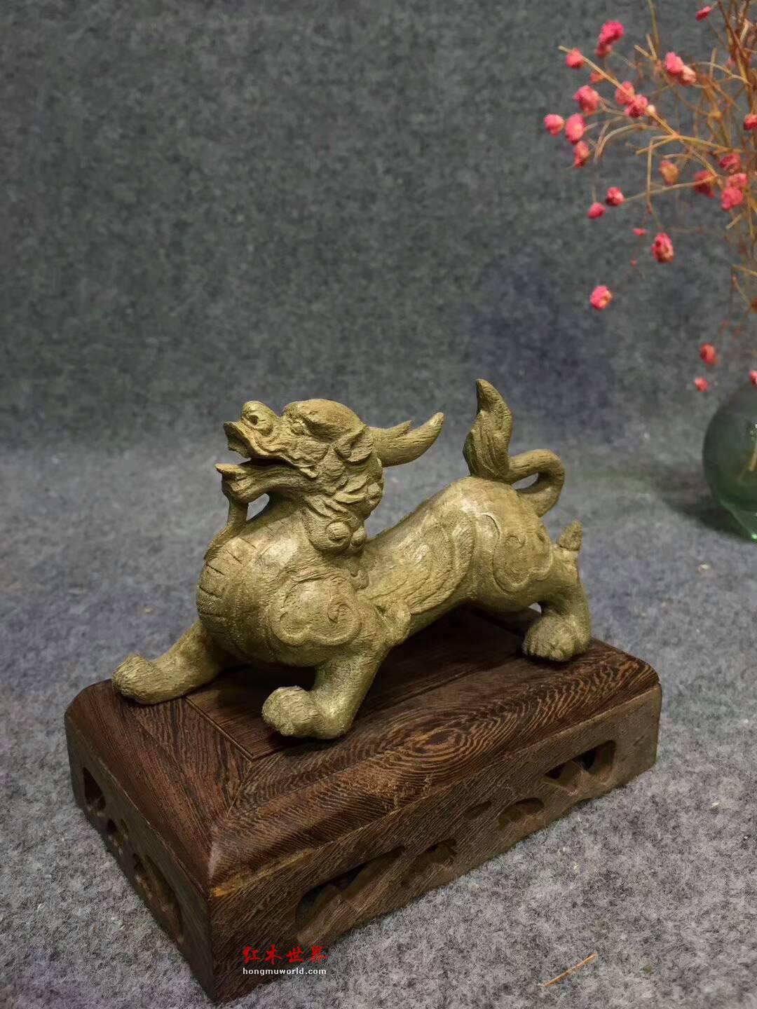 印尼野生天然沉香雕件《招财貔貅》细致精美送礼佳品-4