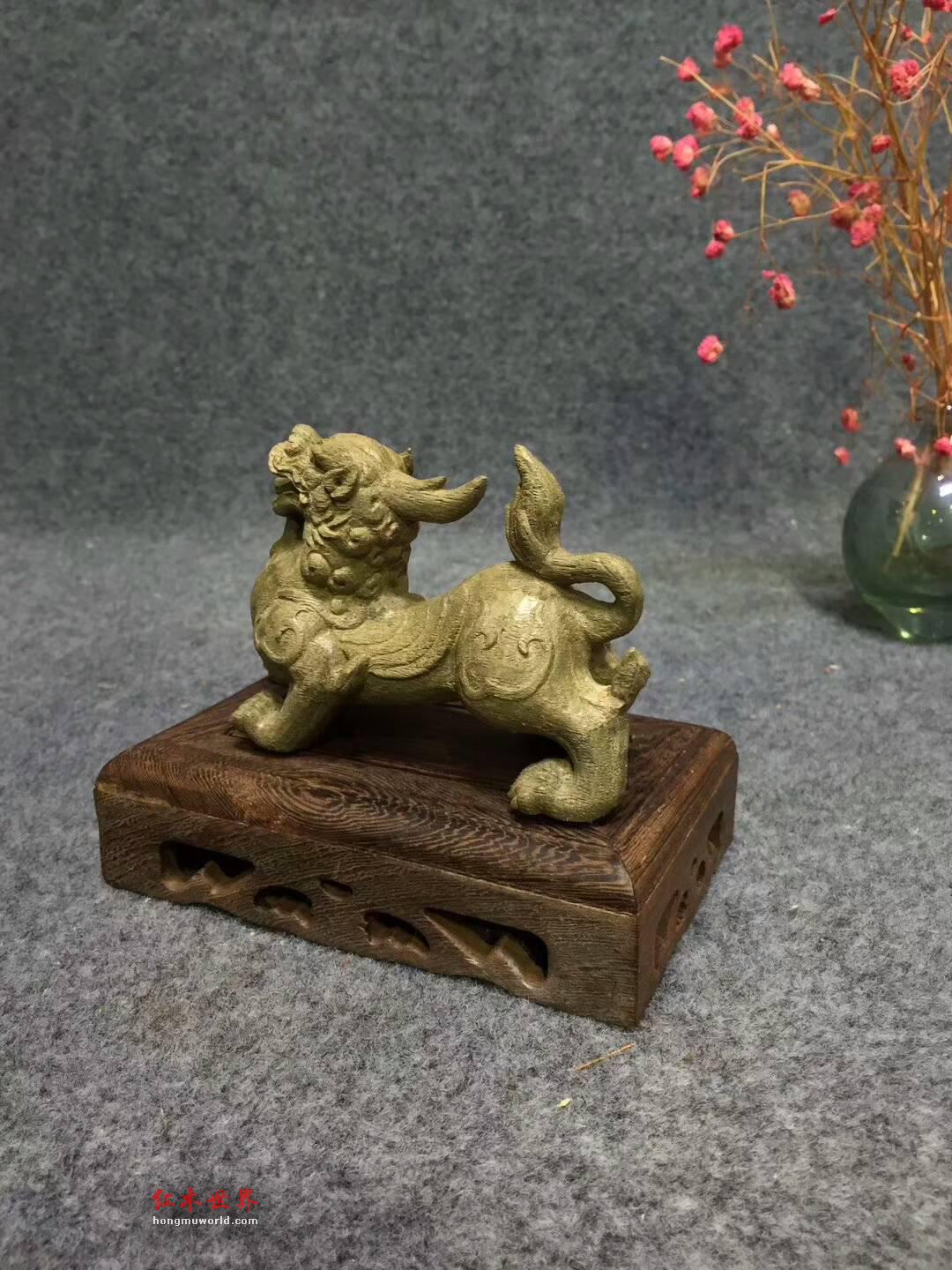 印尼野生天然沉香雕件《招财貔貅》细致精美送礼佳品-5