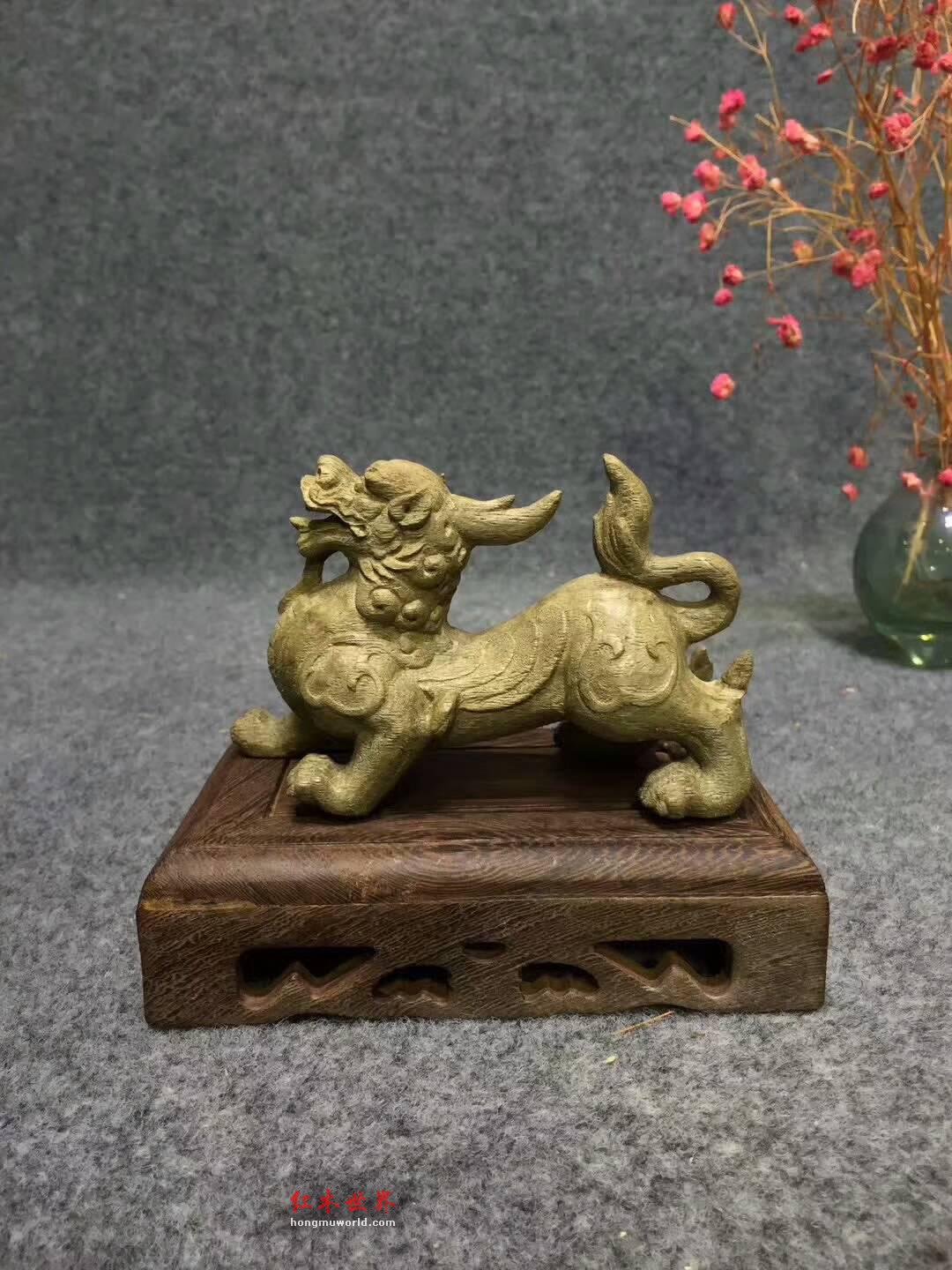 印尼野生天然沉香雕件《招财貔貅》细致精美送礼佳品-8