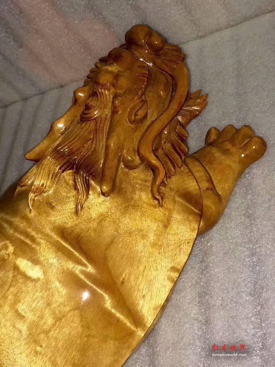 小叶桢楠工艺品《龙龟》瑞兽摆件为你带来好运-2