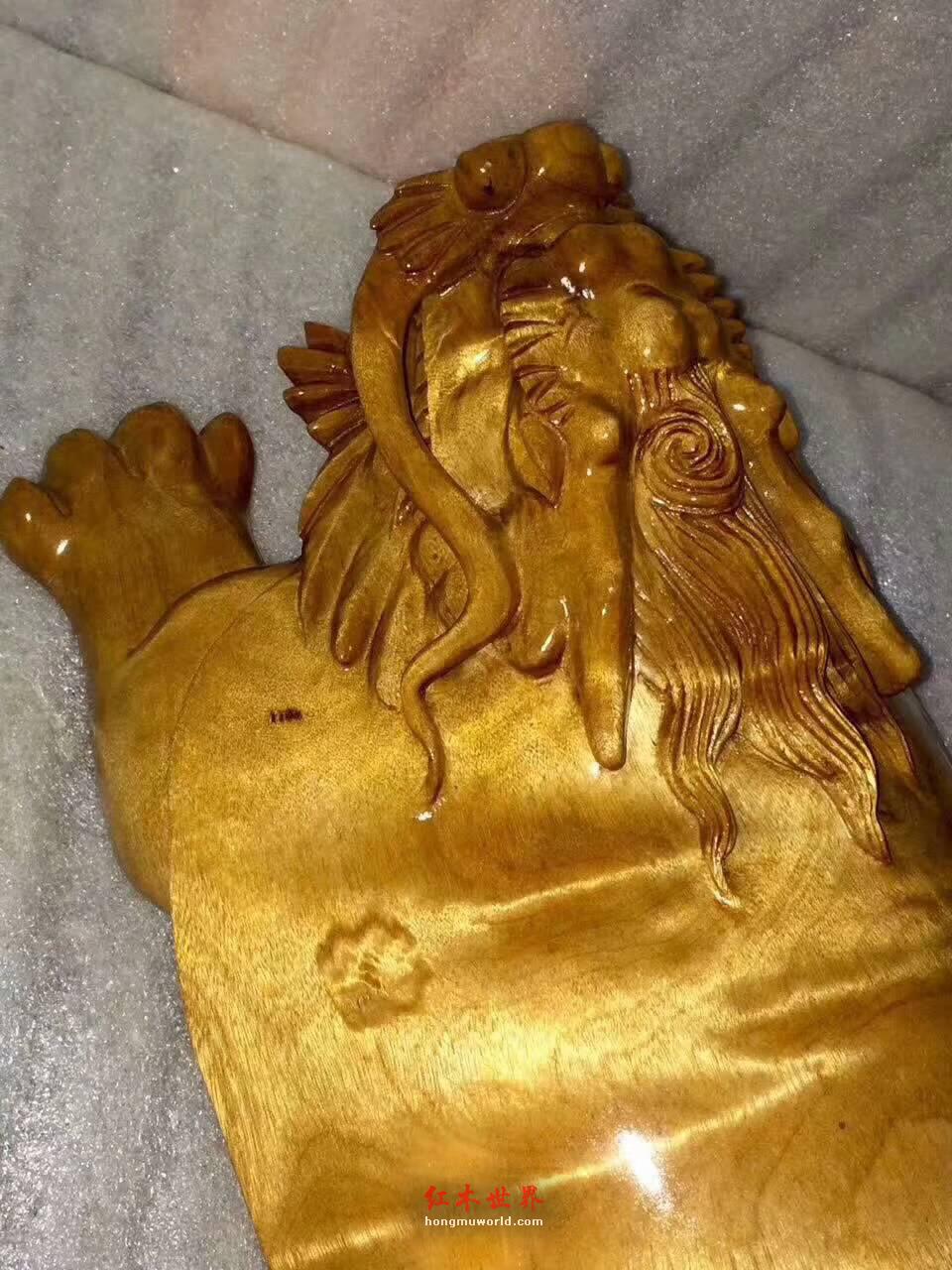 小叶桢楠工艺品《龙龟》瑞兽摆件为你带来好运-6