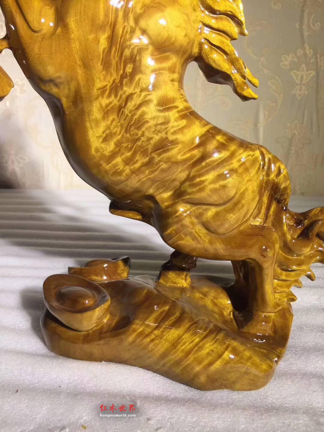 小叶桢楠根雕《立马》精美大气寓意吉祥送礼首选-3