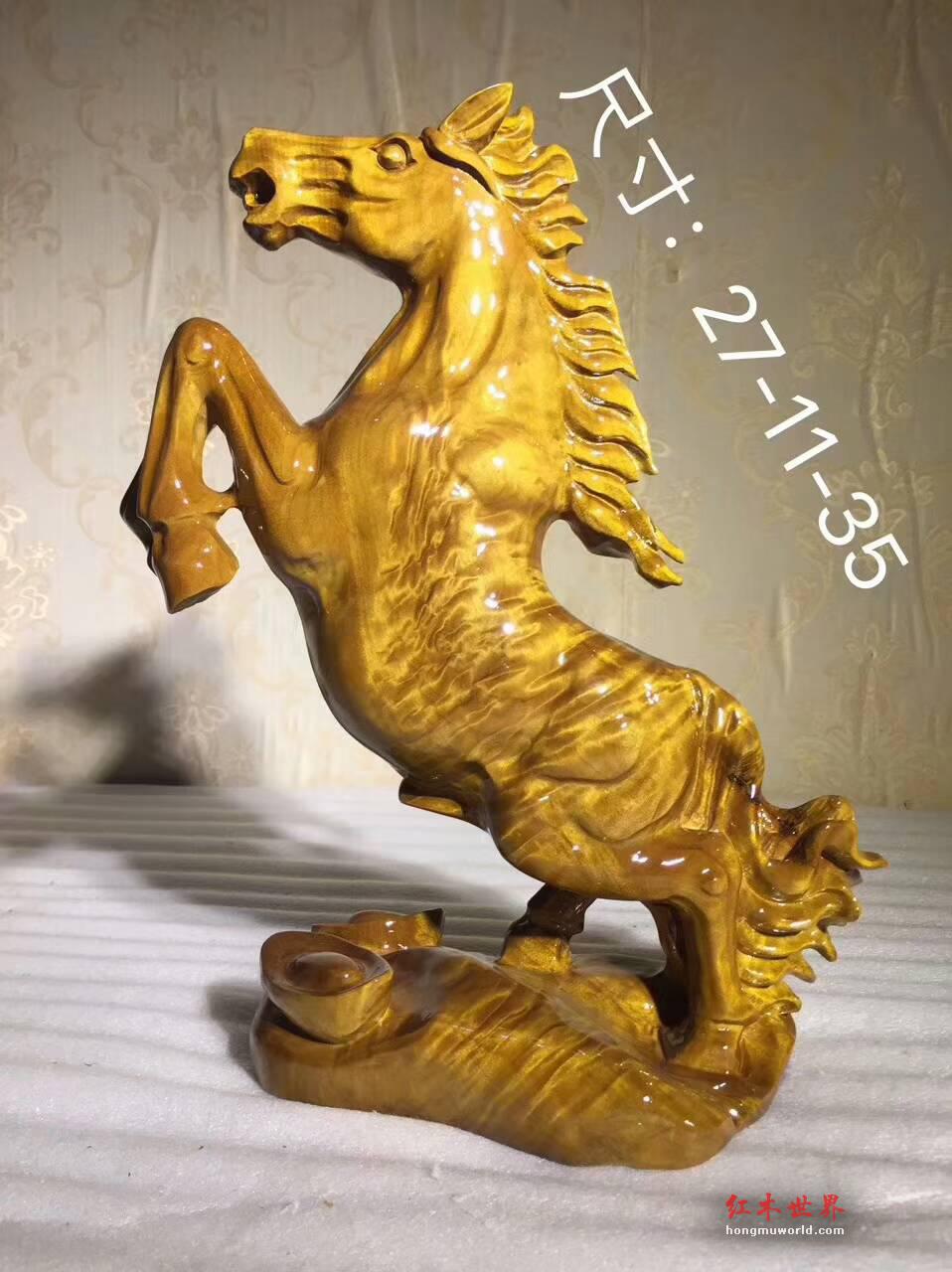 小叶桢楠根雕《立马》精美大气寓意吉祥送礼首选-2