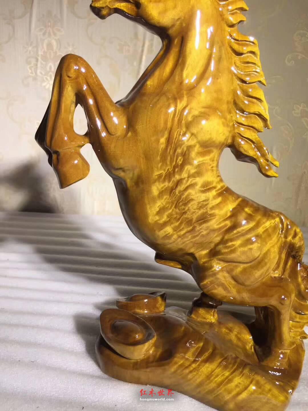小叶桢楠根雕《立马》精美大气寓意吉祥送礼首选-4