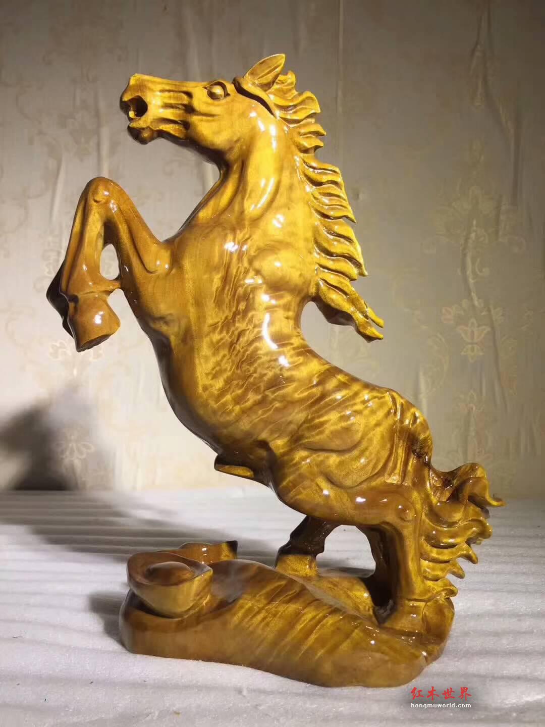 小叶桢楠根雕《立马》精美大气寓意吉祥送礼首选-5