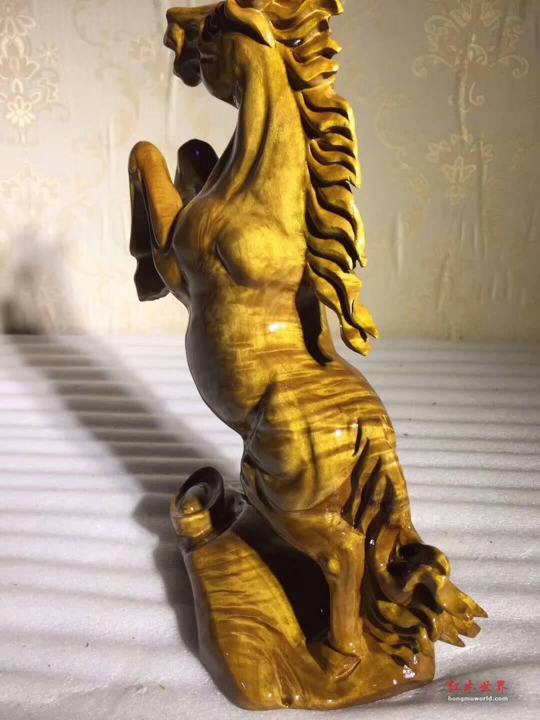 小叶桢楠根雕《立马》精美大气寓意吉祥送礼首选-6