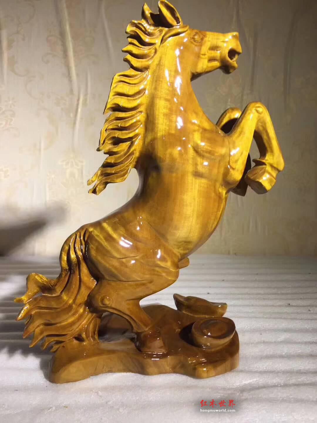 小叶桢楠根雕《立马》精美大气寓意吉祥送礼首选-8