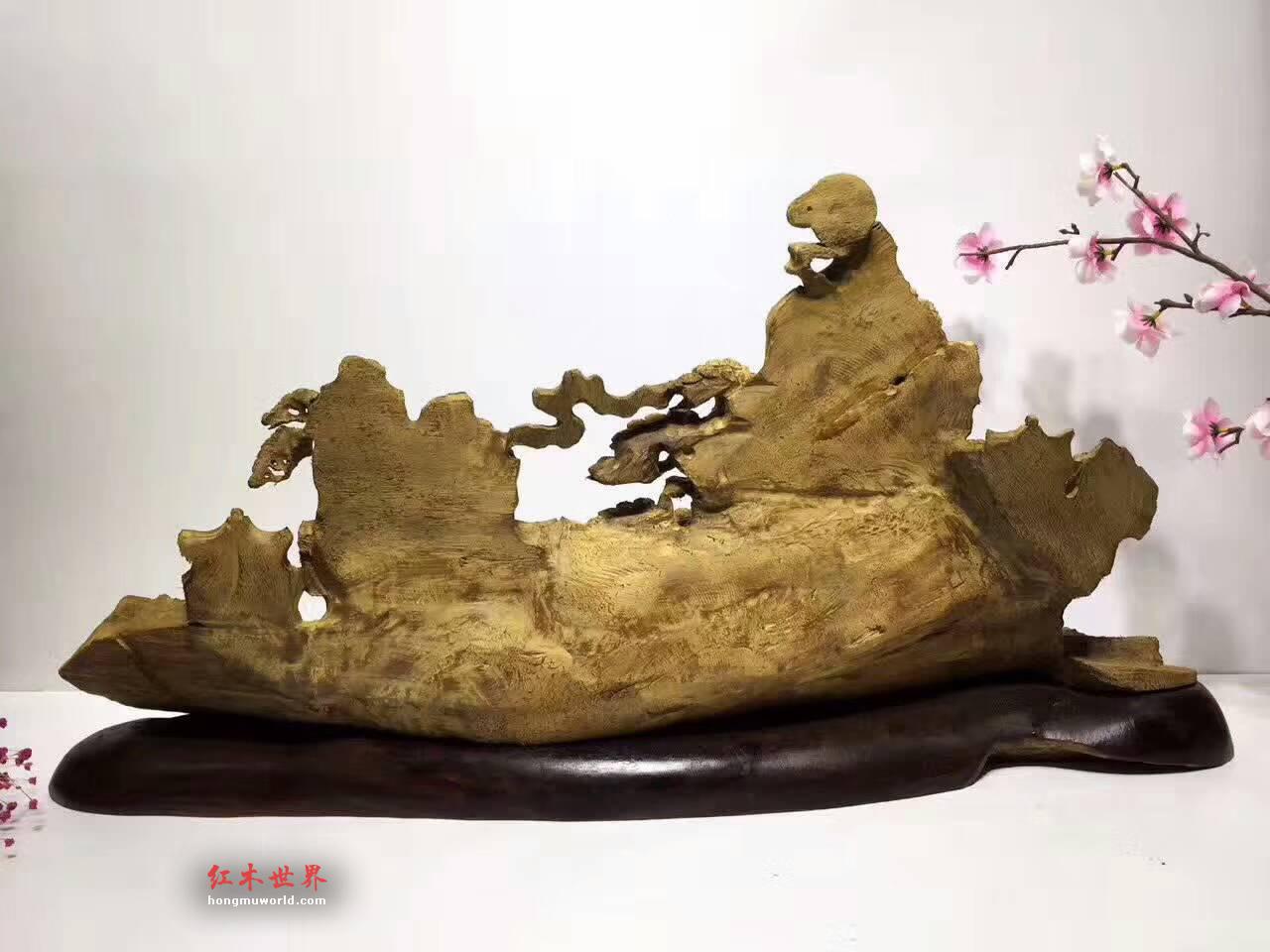 马来西亚沉香手工雕刻《棋乐融融》摆件 大型精品艺术收藏品-6
