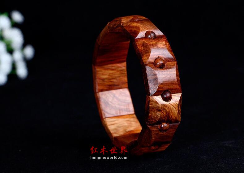 海南黄花梨手镯 糠梨手环-2