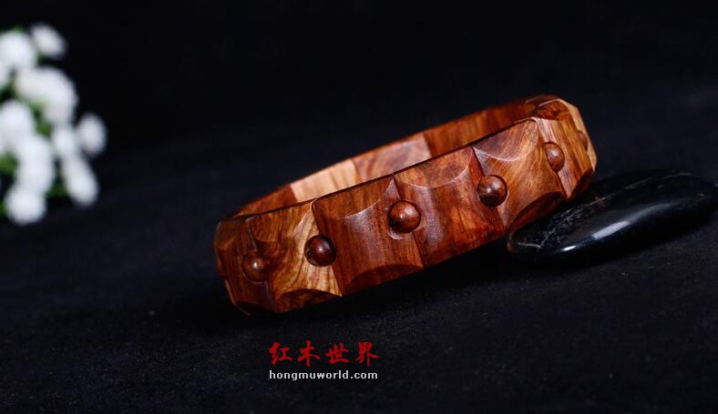 海南黄花梨手镯 糠梨手环-4