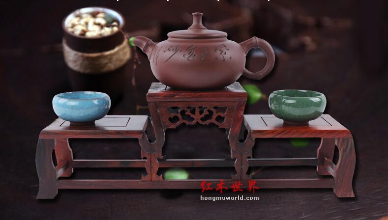 红酸枝三层博古架-1