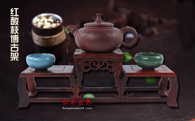 红酸枝三层博古架-3