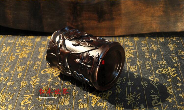 精品黑檀文房四宝 红木黑檀工艺品 书房用品-4