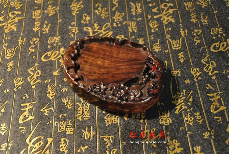 精品黑檀文房四宝 红木黑檀工艺品 书房用品-2