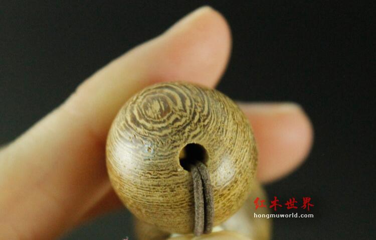 鸡翅木橄榄珠加隔片橄榄珠佛珠手串手链-7