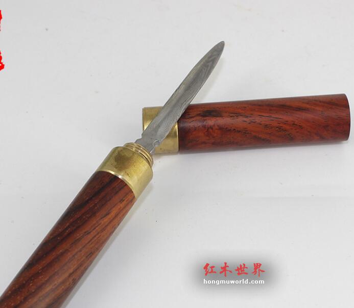 红酸枝普洱茶刀 茶具茶道小配件-4