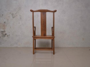 红木家具 鸡翅木官帽椅 四出头独板太师椅 中式明清古典实木餐椅