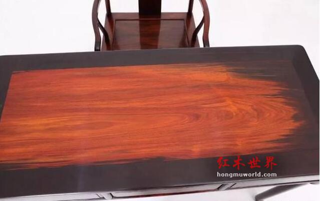 大红酸枝黑飘红的纹路，是作色还是天然的？-3