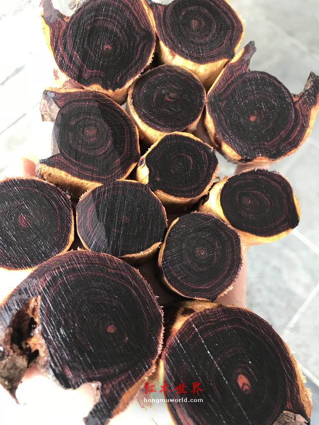 福利篇：一条极品海南黄花梨手串的加工过程-5