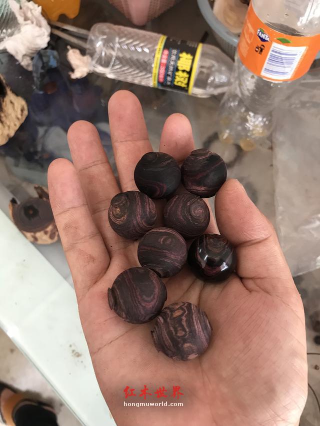 福利篇：一条极品海南黄花梨手串的加工过程-7